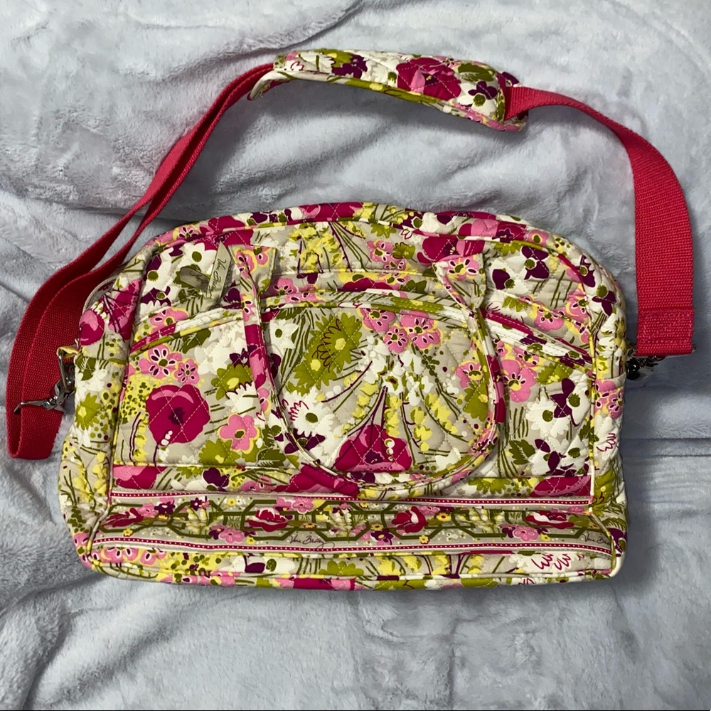 Vera Bradley Laptop bag tote, in Makes Me Blush. Excellent like new cond!